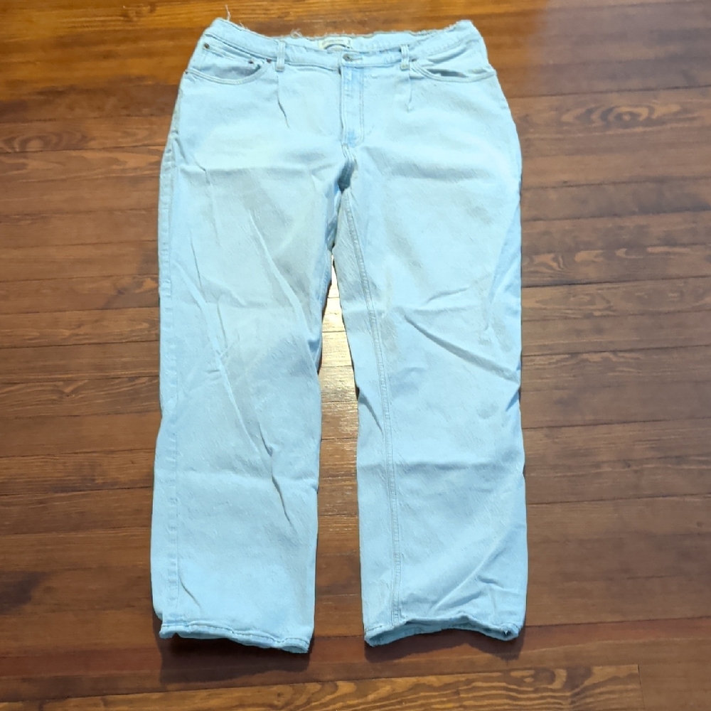 Abercrombie & Fitch Pale Blue Straight-Leg Jeans